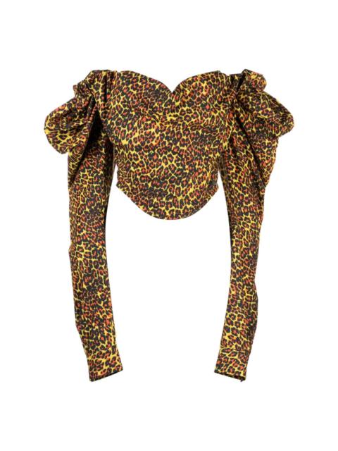 Vivienne Westwood leopard-print corset top