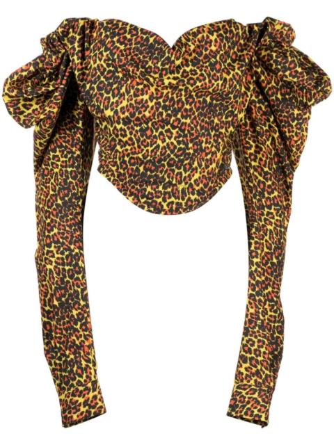 Vivienne Westwood leopard-print corset top