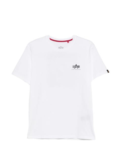 ALPHA INDUSTRIES round-neck logo-print T-shirt