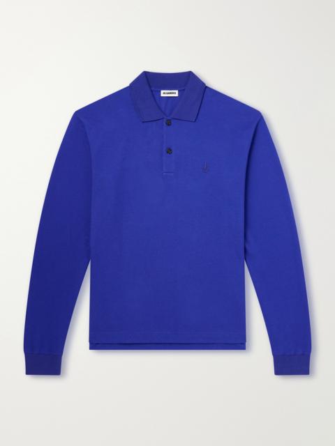 Jil Sander Logo-Embroidered Cotton-Piqué Polo Shirt