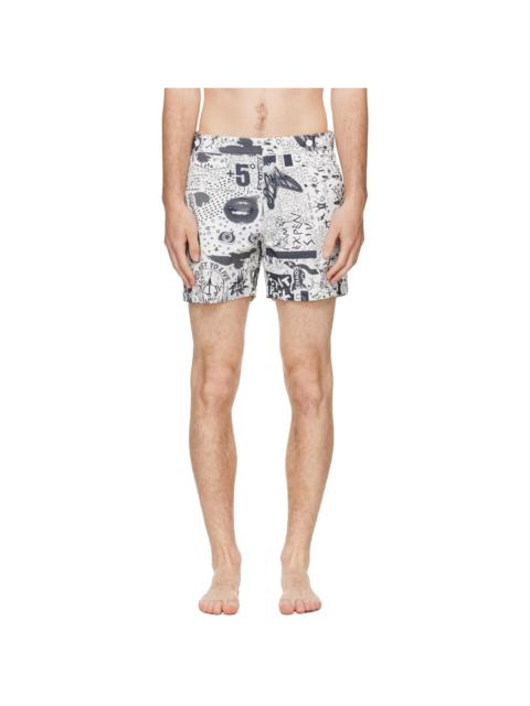 Vivienne Westwood White Classic Boxer Swim Shorts