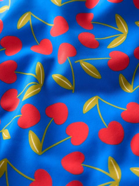 BODEN Symi String Swimsuit-Gallery Blue, Cherry Scatter