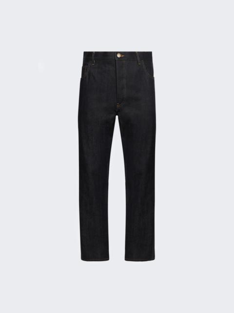 Thom Browne Denim 5 Pockets Trouser In Japanese Selvedge Navy