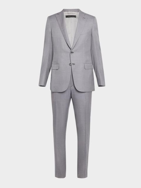 Brioni Men's Wool and Silk Modern Fit Two-Piece Suit