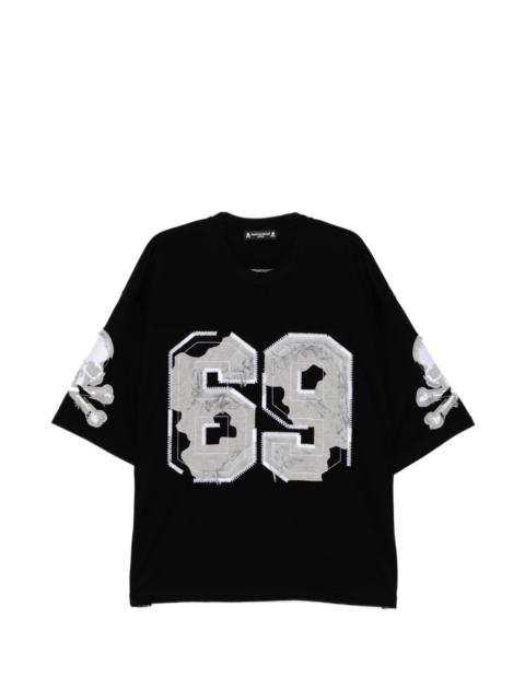 mastermind JAPAN number motif T-shirt