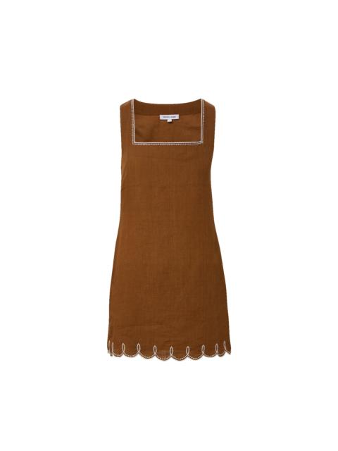 VERONICA BEARD SHANICE LINEN MINI DRESS