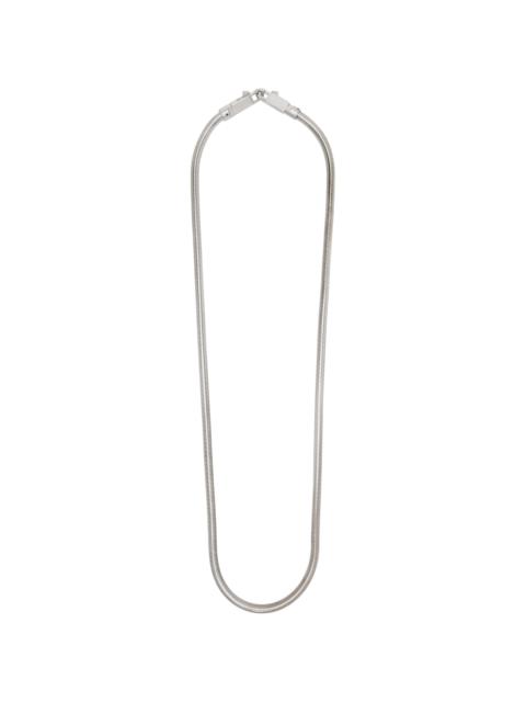 Rick Owens Silver Concordians Snake Keychain