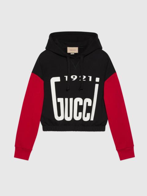 '1921 Gucci' cotton sweatshirt