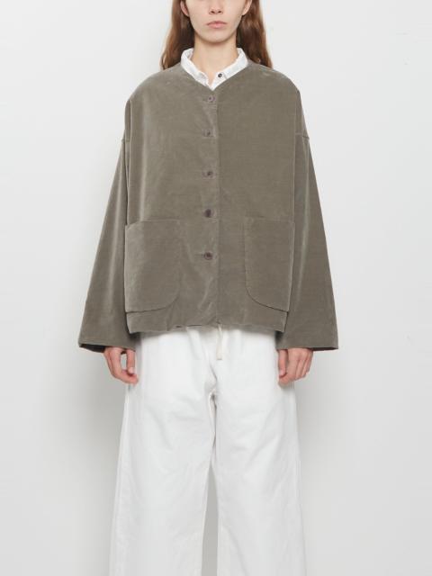 ALBUM DI FAMIGLIA Velvet Loose Blazer — Taupe