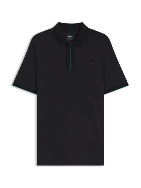 BOSS BOSS X ASTON MARTIN POLO SHIRT IN MERCERIZED COTTON