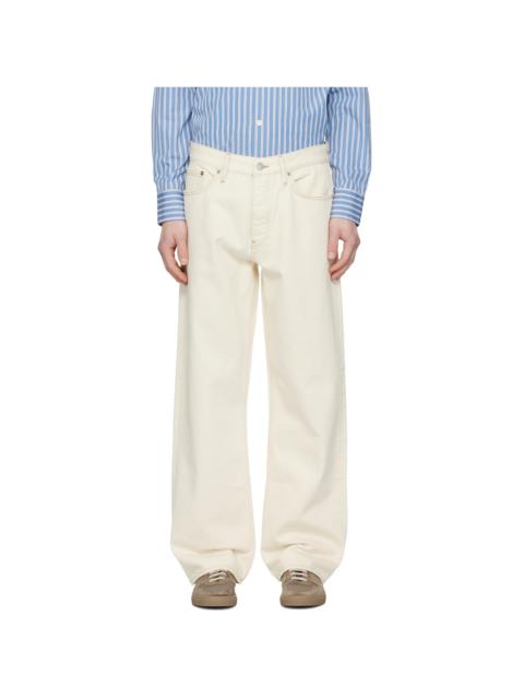 SUNFLOWER Off-White Loose Jeans