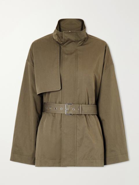 FRAME The Short Field Belted Cotton-twill Jacket