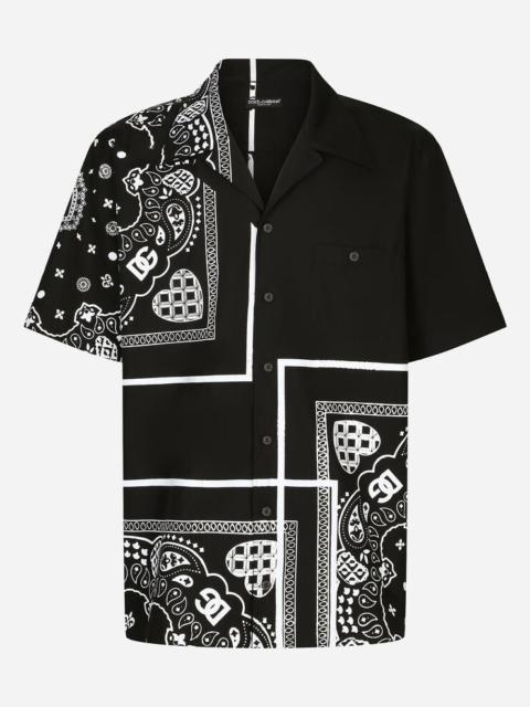 Dolce & Gabbana Bandanna-print cotton Hawaiian shirt