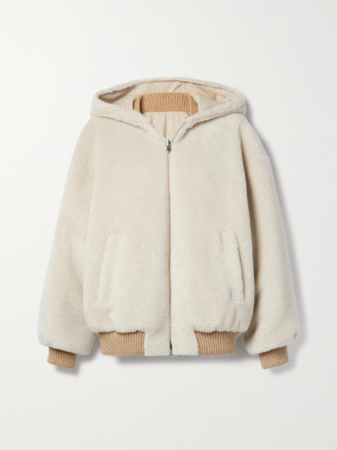 Loro Piana Carley Reversible Cashmere And Silk-blend Fleece And Twill Jacket