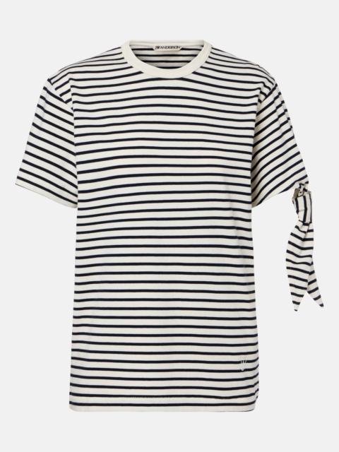 JW Anderson Striped cotton jersey T-shirt