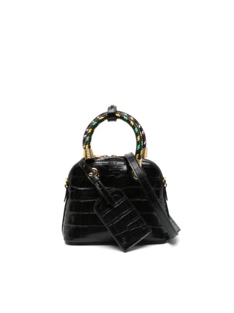Moschino crocodile-effect tote bag