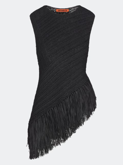 SIMONMILLER Beja Crochet Top In Black