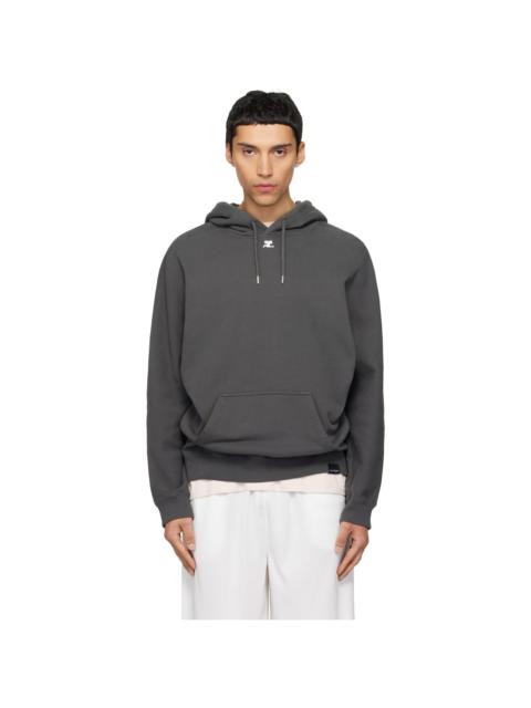 courrèges Gray Oversized Hoodie