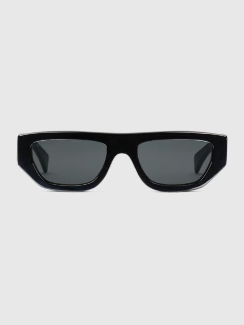 GUCCI Rectangular-frame sunglasses