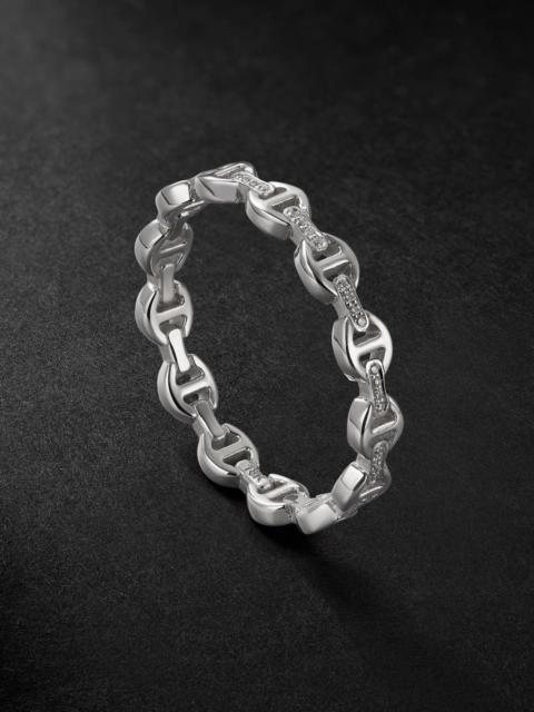 HOORSENBUHS® Micro Dame II 18-Karat White Gold Diamond Ring Silver