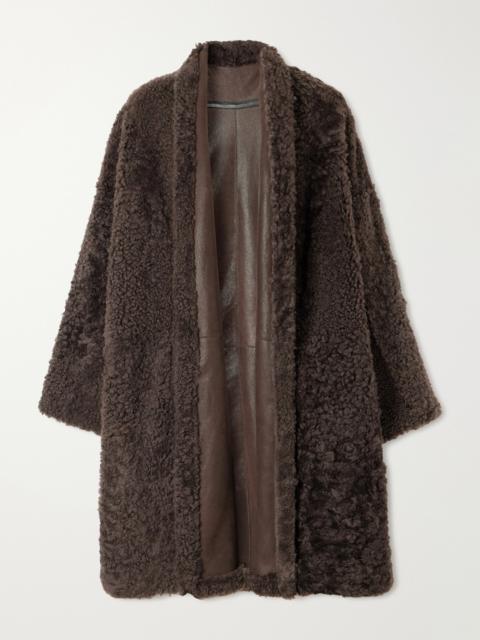 TOM FORD Reversible Full-grain Leather-trimmed Shearling Coat