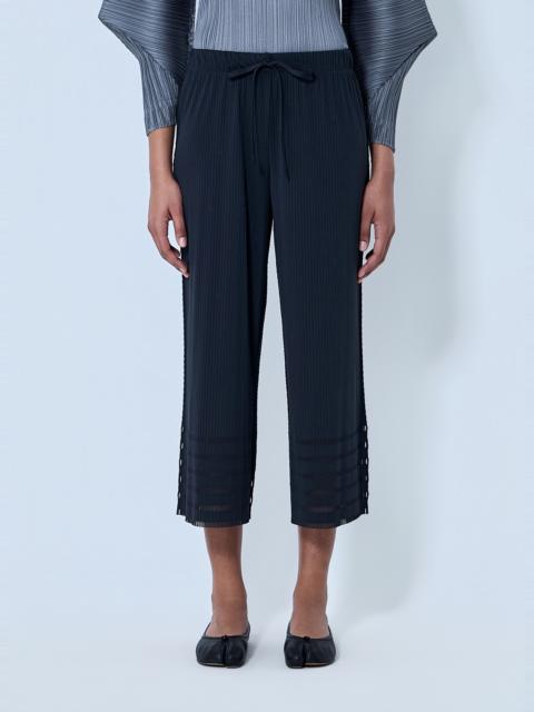 Pleats Please Issey Miyake Pleated Wide-Leg Trousers