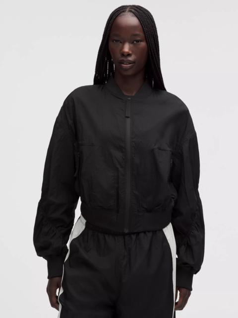 lululemon Curved-Hem Cropped Bomber
