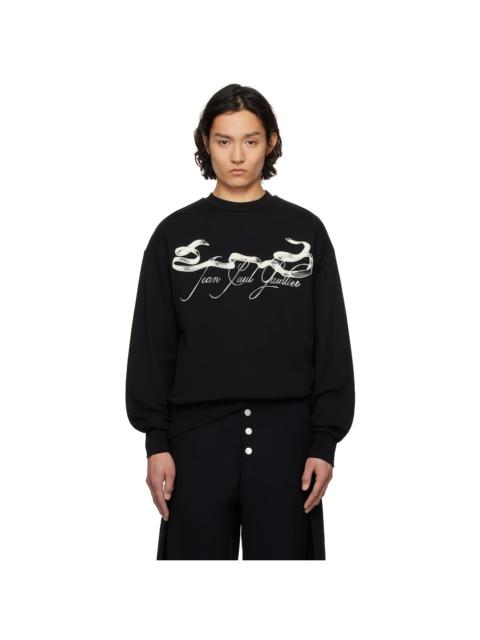 Jean Paul Gaultier Black 'The Tattoo Ruban' Sweatshirt