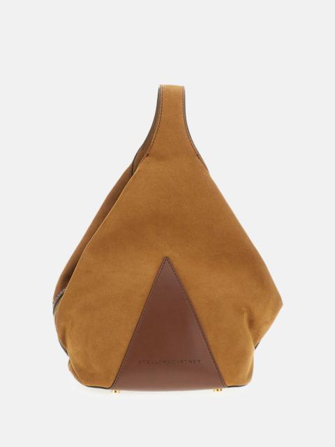 Stella McCartney Small bucket bag in Appaloosa Alter suede and Alter matte.
