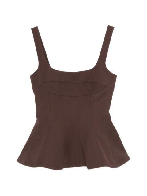 STINE GOYA square-neck top