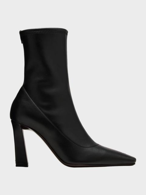 Giuseppe Zanotti Barbaro Stretch Leather Ankle Booties