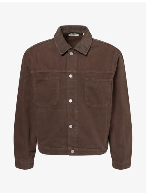 FRAME Relaxed-Fit Denim Utility Jacket