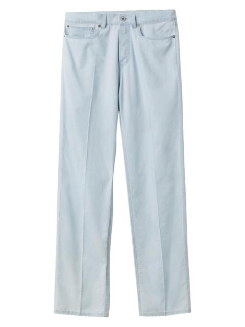 Miu Miu Women's Five-Pocket Chambray Denim Jeans - Blue