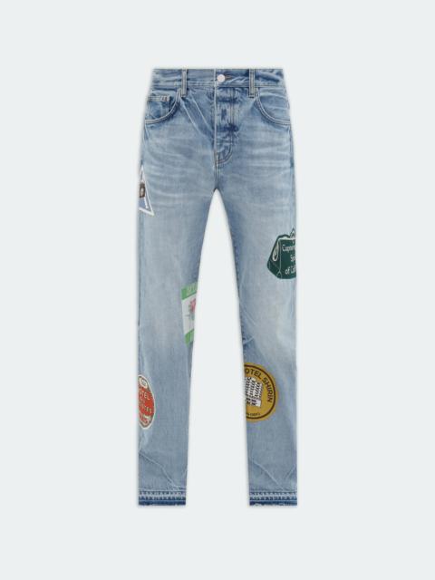 AMIRI TRAVEL PATCH STRAIGHT JEAN