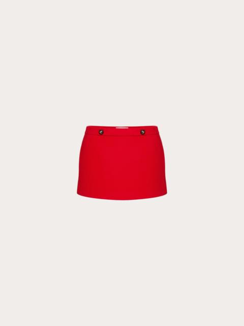 Valentino TEXTURE DOUBLE CREPE SKIRT