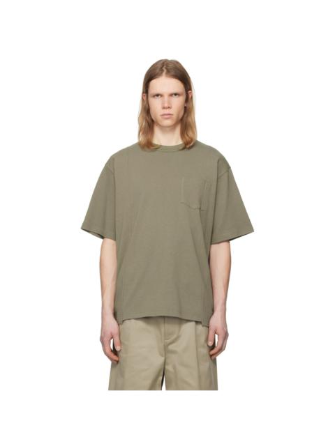 Taupe Cotton Jersey T-shirt