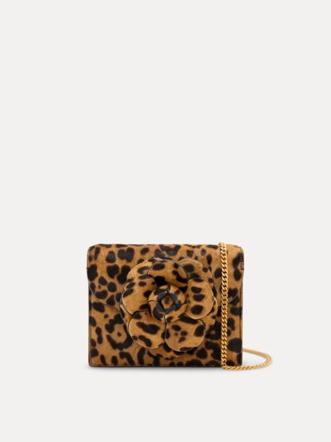 Oscar de la Renta JAGUAR PRINTED HAIRCALF MINI TRO BAG