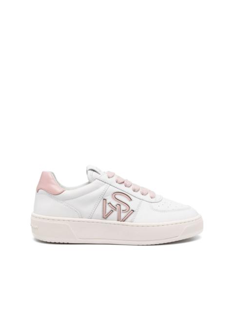 Stuart Weitzman SW Courtside leather sneakers