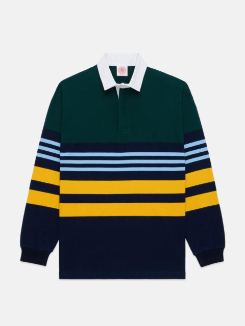 J. PRESS MADE-IN-USA MULTI-STRIPE COTTON RUGBY