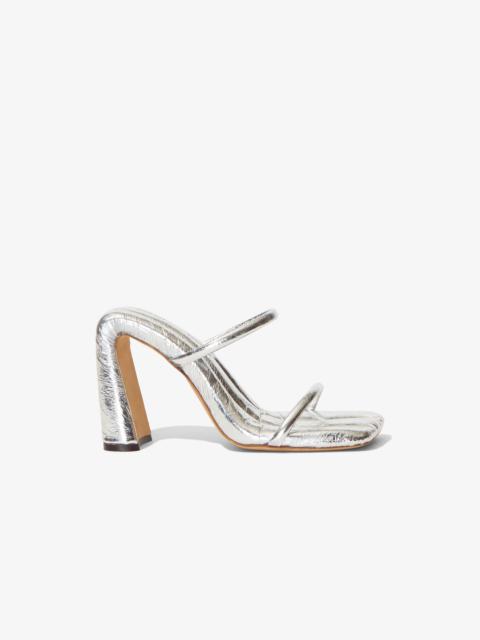 Proenza Schouler Metallic Arc Strappy Slides - 100mm