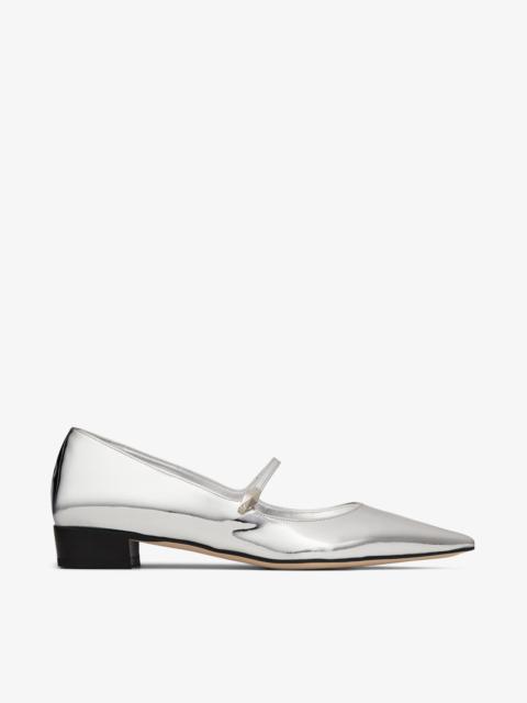 Carolyn Flat
Silver Liquid Metal Leather Flats