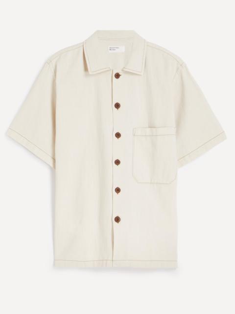 Universal Works Ecru Koko Cotlin Short-Sleeve Fatigue Shirt