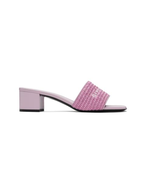 Givenchy Purple 4G Heeled Sandals