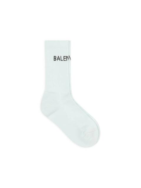 BALENCIAGA Men's Balenciaga Tennis Socks in Blue
