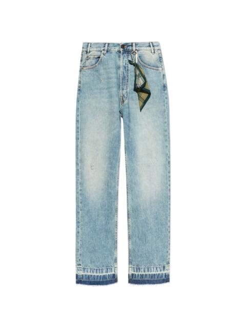 DARKPARK frayed button jeans