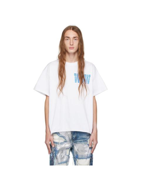 WHO DECIDES WAR White 'WDW' Link T-Shirt