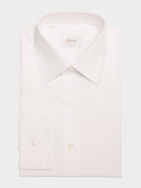 Brioni Men's Brew Giza 45 Cotton Twill Dress Shirt