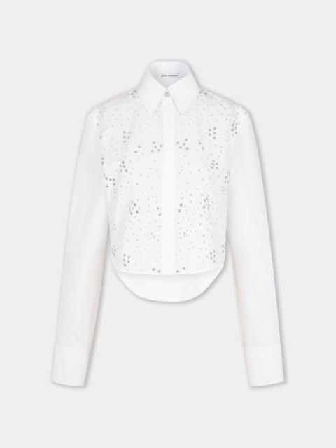 rabanne WHITE SHIRT WITH STUDS