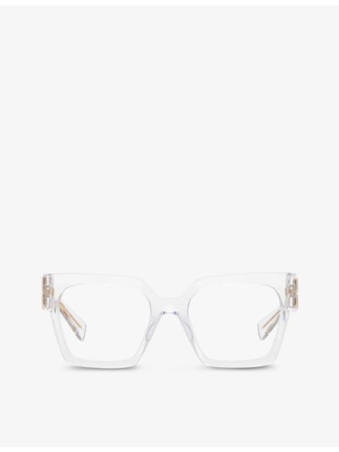 Miu Miu MU 04UV square-frame acetate glasses