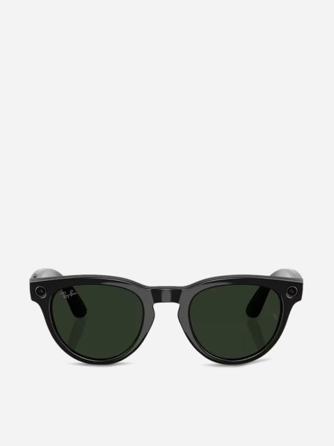 Ray-Ban Low Bridge Fit Headliner Gen 2 Sunglasses Shiny Black / G-15 Green